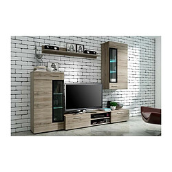 TANGO Meuble TV contemporain melamine decor bois - L 176 cm