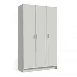 Dansmamaison Armoire 3 portes battantes - Blanc - MULA