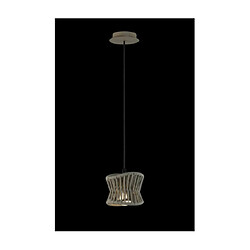 Luminaire Center Suspension Polinesia Beige foncé