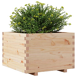 Avis vidaXL Jardinière 70x70x49,5 cm bois de pin massif