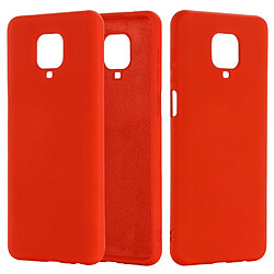 Coque en silicone liquide rouge pour votre Xiaomi Redmi Note 9 Pro Max