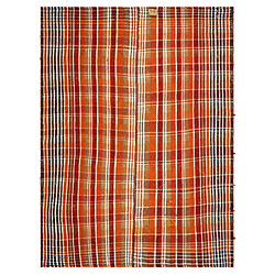 Avis Vidal Tapis de laine 185x140 orange Jajim