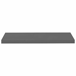 Maison Chic Lot de 4 Étagère murale flottante,Etagère de rangement Gris brillant 80x23,5x3,8 cm MDF -MN32774 pas cher