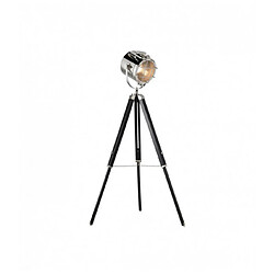 Endon Lampadaire Nautical, nickel poli et noir mat