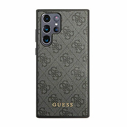 Avis Guess Maroquinerie Guess GUHCS23LG4GFGR S23 Ultra S918 szary/grey hardcase 4G Metal Gold Logo