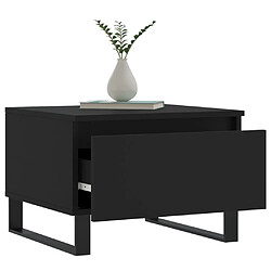 Acheter Maison Chic Lot de 2 Tables basses,Table Console pour salon noir 50x46x35 cm bois d'ingénierie -MN47468