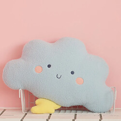 Acheter Universal 48cm Kawaii Baby Girl Chambre Décoration Transparente Mignon Nuage Peluche Peluche Doux Enfant Sommeil Entreprise Embrasse Oreiller Cadeau mignon | Oreiller de luxe (bleu)