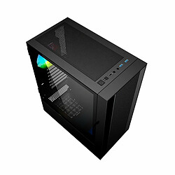 Boîtier ATX/mATX semi-tour GEMBIRD Fornax 4000 ARGB Noir Multicouleur pas cher