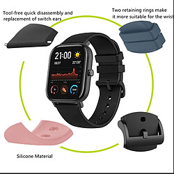 PHONECARE Bracelet SmoothSilicone Avec Boucle pour Xiaomi Mi Watch Lite - Noir