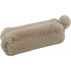 WEDO Trousse 'FLUFFY', en peluche, marron clair ()