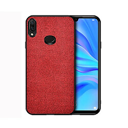 Wewoo Coque Rigide Pour Galaxy A10s Texture de tissu antichoc PC + TPU Rouge