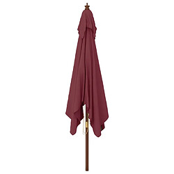 Acheter Maison Chic Parasol Jardin | Parasol de jardin avec mat en bois rouge bordeaux 300x300x273cm - GKD27166