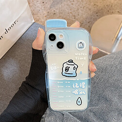 GUPBOO Étui pour iPhone11 Summer Drink Text Coque de téléphone simple en silicone transparent