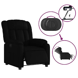 Acheter vidaXL Fauteuil inclinable électrique Noir Similicuir