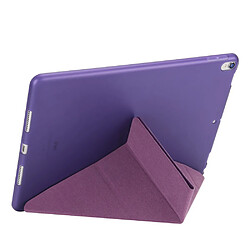 Avis Etui en PU stand en origami violet pour votre Apple iPad Air 10.5 (2019)/Pro 10.5 pouces (2017)