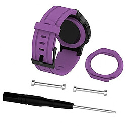 Wewoo Bracelet pour montre connectée Dragonne Sport en silicone Garmin Forerunner 225 Violet