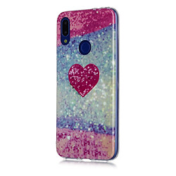 Wewoo Coque Souple Pour Xiaomi Redmi Note 7 Dessin en couleur Motif IMD Étui de protection TPU cœur rouge