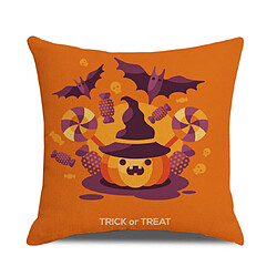 P115 4PCS 45 * 45cm Halloween motif de fantôme de fantôme d'oreiller de vacances à la maison de la maison de décoration coussine Coussin de coussin de coussin pas cher