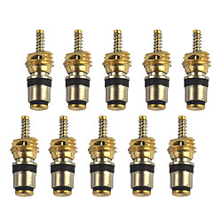 10Pc A / C Voiture Valve Climatisation Noyau En Laiton - Universel pas cher