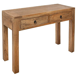 Pegane Console en bois de manguier coloris marron - Longueur 120 x Profondeur 40 x Hauteur 80 cm