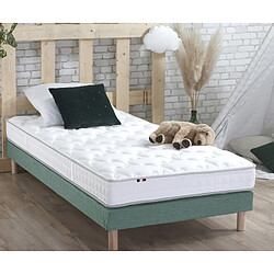 Idliterie Ensemble Matelas Mousse à Mémoire de forme et mousse HR ZENITH + Sommier - Made in France