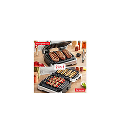 Grille-viande 2100w acier inoxydable - GC772D10 - TEFAL pas cher