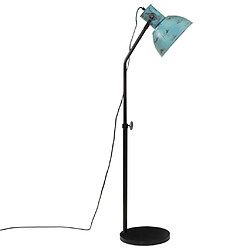 Avis vidaXL Lampadaire 25 W bleu délavé 30x30x90-150 cm E27