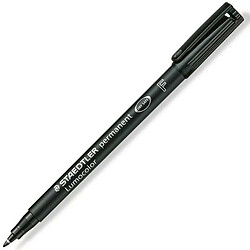 ? Staedtler Marqueur permanent 318-9 - 0,6 mm · Noir · 10 unités