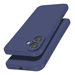 Avizar Coque pour iPhone 16 Plus Silicone Finition Mate Soft Touch Bleu Nuit