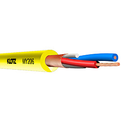 Câble M1 Pro XLR mâle/femelle jaune, 2m Klotz