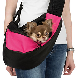 TRIXIE Sac frontal Sling - 50 × 25 × 18 cm - Rose et noir - Pour chien