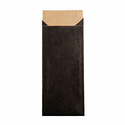 Rayher Sac déco en papier - Cadeau - Friandises - Noir - 11,5 x 5,3 cm