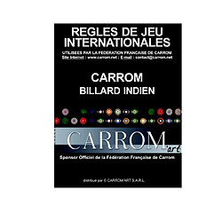 Supreme Livre des règles de jeu Carrom