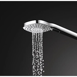 Ideal Ensemble de douche - barre 90 cm et douchette diamant Ø11 cm 3J - Chrome