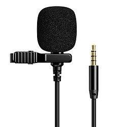 Avizar Micro-cravate Jack 3.5mm Enregistrement Audio avec Réduction de bruit - Noir