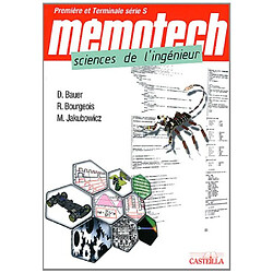 Mémotech sciences de l'ingénieur : première et terminale S, sciences de l'ingénieur - Occasion