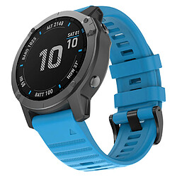 Bracelet de montre de remplacememnt en silicone 22mm Pour Garmin Fenix6 Fenix5 Universel Bleu Claire