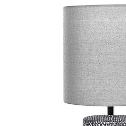 Beliani Lampe à poser en céramique gris IDER pas cher