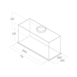 Acheter Elica Groupe filtrant Fold GR/A 72 cm, 580 m3/h, 3 vitesses