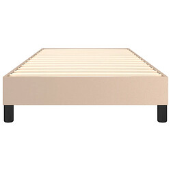 Acheter vidaXL Cadre de lit sans matelas cappuccino 90x190 cm similicuir