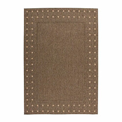 Paris Prix Tapis Tissé Effet Sisal Hamstad Marron Café 120 x 170 cm