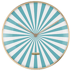 Avis Karlsson Horloge en métal Candy Swirl Dome turquoise.