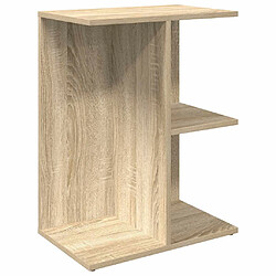 Avis vidaXL Tables de chevet 2pcs chêne sonoma 46,5x29x61cm bois ingénierie