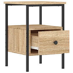 Acheter vidaXL Table de chevet chêne sonoma 34x36x50 cm bois d'ingénierie