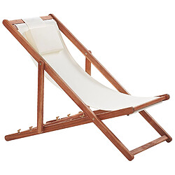 Acheter Beliani Chaise longue Bois Bois foncé AVELLINO