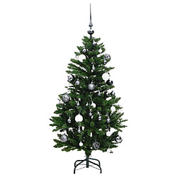 Avis vidaXL Sapin de Noël artificiel articulé 150 LED et boules 150 cm