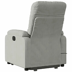 Acheter Maison Chic Fauteuil Relax pour salon, Fauteuil inclinable de massage électrique gris clair -GKD64394