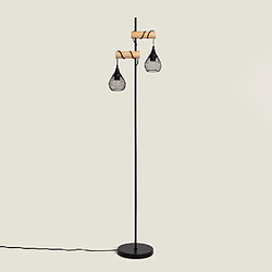 Ledkia Lampadaire Monah Noir