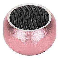 ComfortXL Mini haut-parleur bluetooth portable mignon avec dragonne pour douche, vélo, voiture et voyage - rose