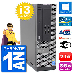 PC Dell Optiplex 3020 SFF i3-4130 RAM 8Go Disque Dur 2To Windows 10 Wifi - Occasion